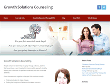 Tablet Screenshot of growthsolutionscounseling.com